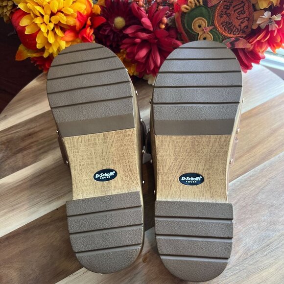 Dr. Scholl's Womens Classic Clog Platform 70's Vibes Mules 8US Brown - Picture 11 of 11
